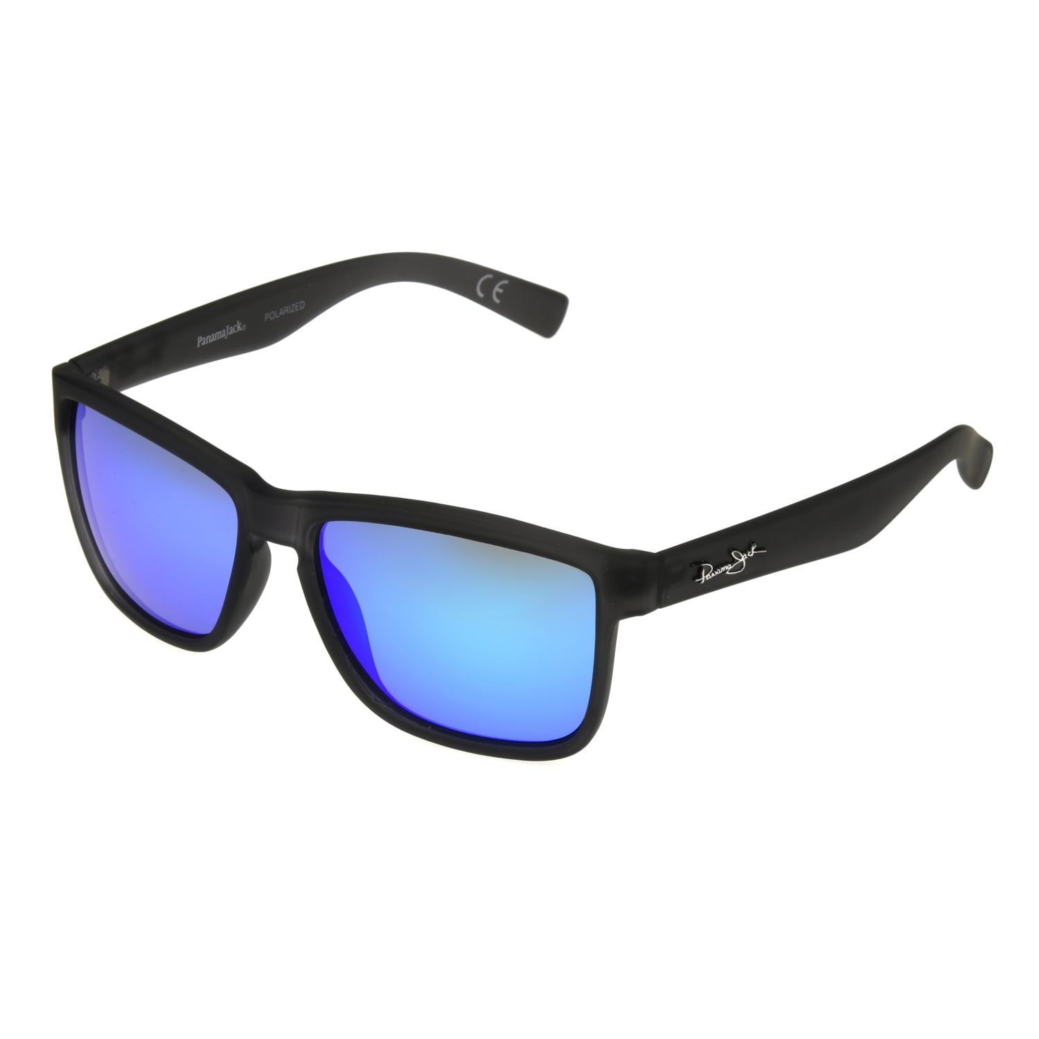 Panama Jack Polarized Classic Sunglasses - Blue Mirror Impact Resistant ...