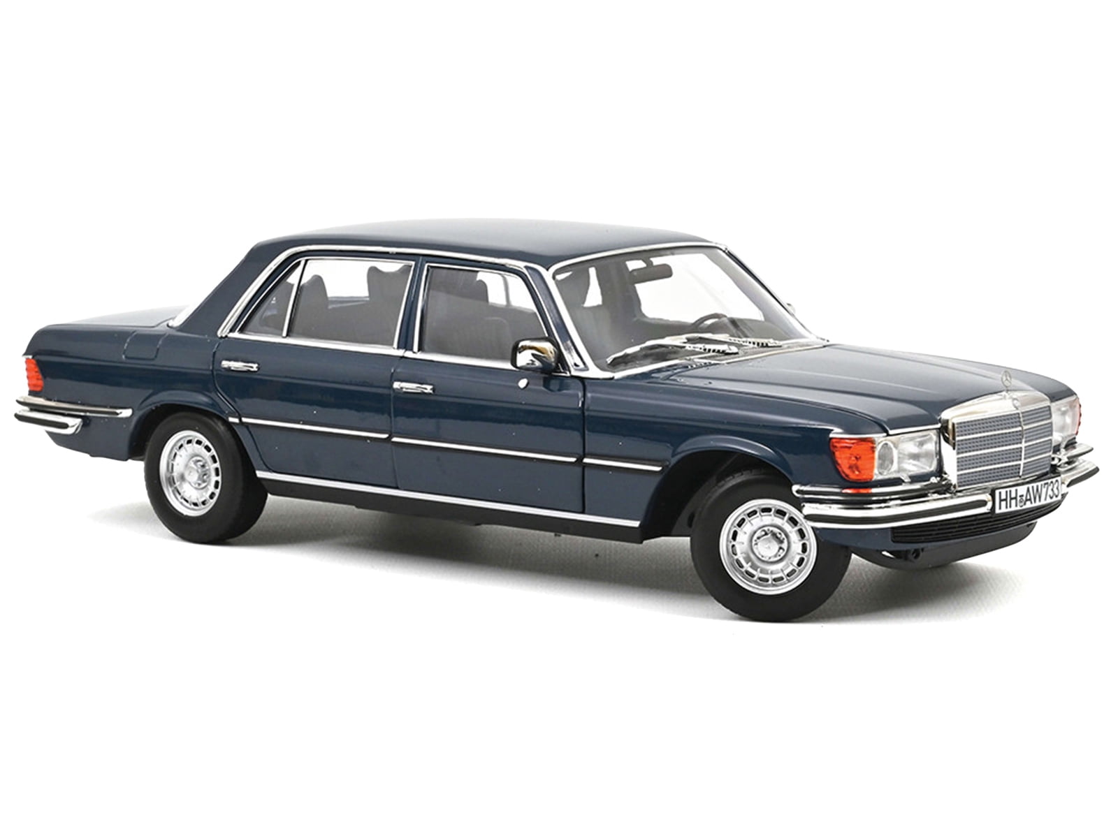1979 Mercedes-Benz 350 SEL Hansa Blue 1/18 Diecast Model Car by Norev