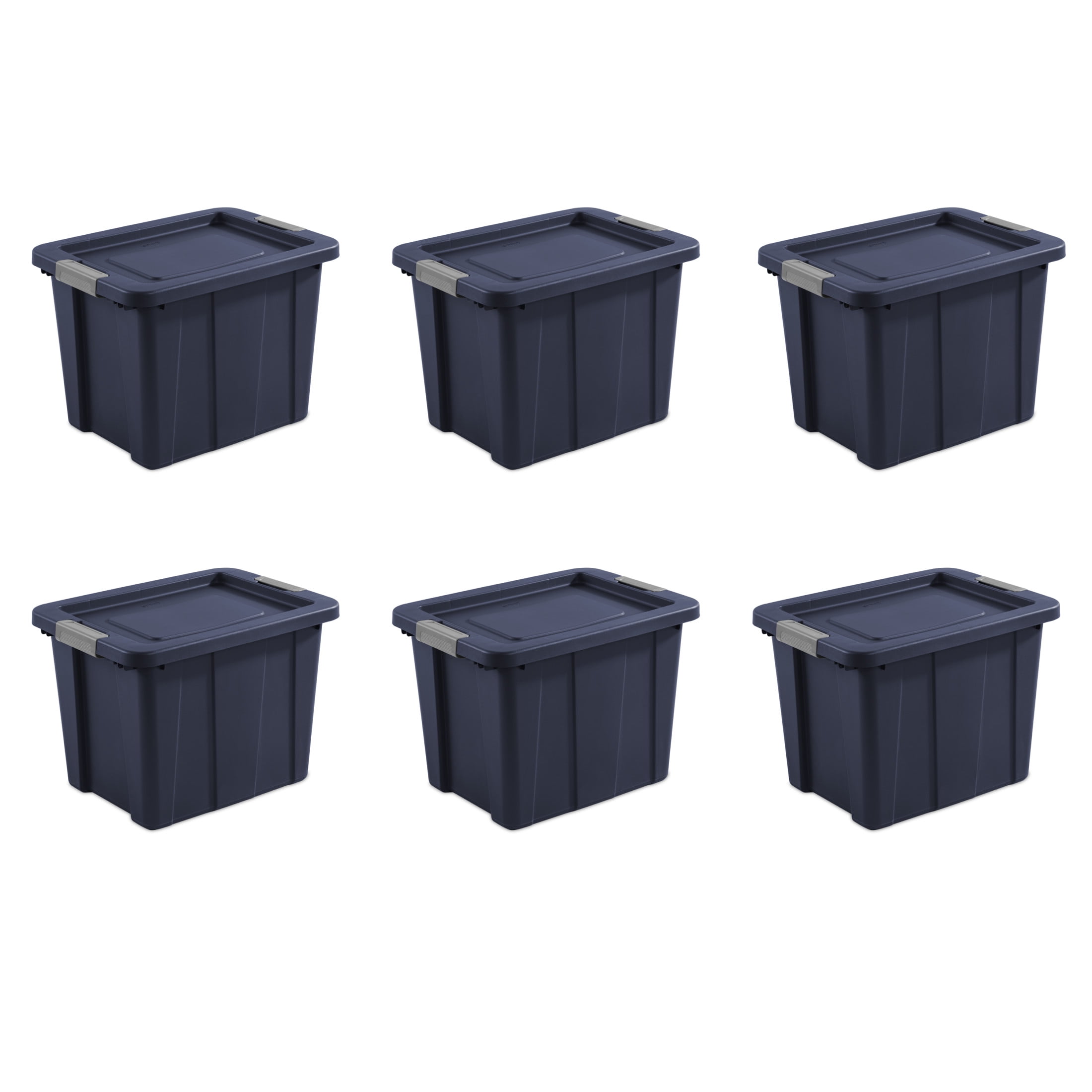 Rubbermaid Roughneck 18 Gal. Storage Box, Dark Indigo Metallic