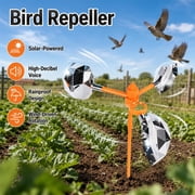 Birds Reflect Deterrent Visual Bird Scarer Outdoor Control Devices Repeller for Seagull Pigeon Harmless Wind Driven Solar Audio Yard Farm Decor