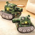 thumbnail image 4 of Tank Plush Toy Simulation Modeling Pentagram Pattern Camouflage Sleeping Accompany Hugging Cushion Children Plush Doll, 4 of 5