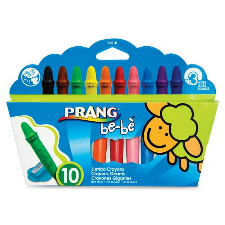 Prang be-be Jumbo Crayons - Assorted - 10 / Set Prang be-be Jumbo Crayons - Assorted - 10 / Set