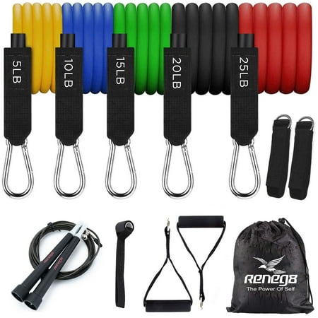 Resistance Bands Set Of 11 Exercise Bands For A Home Workout By Reneg8
