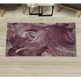 thumbnail image 1 of Abstract Decorative Rug, Ocean Inspired Graphic Paisley Pattern Swirled Hand Drawn Art Print, Quality Carpet for Bedroom Dorm and Living Room, 6 Sizes, Mauve Taupe, by Ambesonne, 1 of 1
