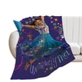 thumbnail image 2 of Manta de franela cálida y acogedora con diseño de dibujos animados de Encanto para sala de estar, dormitorio, cama, sofá, camping, viajes, mantas de vellón para todas las estaciones, regalos para, 2 of 8