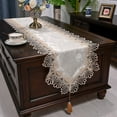 thumbnail image 5 of ShengRui Lace Table Flag Coffee Table Flag European -Style TV Cabinet Cover Cloth American Style Dining Table Flag Tissue Bed Flag Tablecloth Decorative Towels, 5 of 8