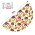 thumbnail image 3 of Lsque Thanksgiving Turkey Print Christmas Tree Skirt, Tree Skirt with Ties or Velcro, Perfect for Holiday Decorations, Halloween, and New Year-30", 3 of 7