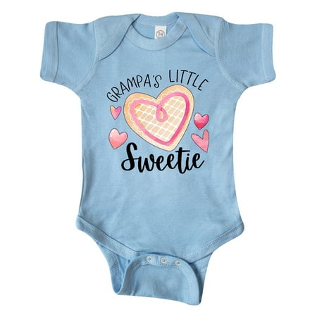 

Inktastic Grampa s Little Sweetie with Pink Heart Cookie Gift Baby Boy or Baby Girl Bodysuit