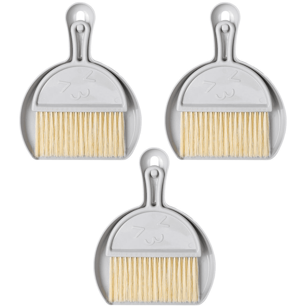 Small Dustpan and Brush Set Mini Dustpan and Brush Set ThreePiece Small Broom and Dustpan Set