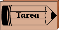TAREA Spanish Teacher's Wood Mounted Rubber Stamp 