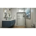 thumbnail image 3 of DreamLine Alliance Pro 56-60 in. W x 70 3/8 in. H Semi-Frameless Bypass Sliding Shower Door in Satin Black and Clear Glass, 3 of 5