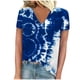 thumbnail image 1 of Camisetas de Manga Corta para las Mujeres de Cuello en V Sólido Casual Camiseta, 95% Poliéster 5% Spandex Vintage Ligero Top para Diario, Fiesta Y Primavera, 1 of 4