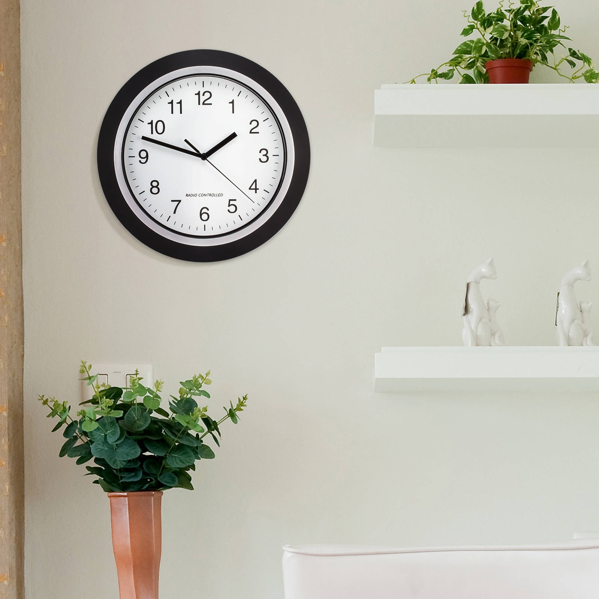 Photo Wall Clock analog atomic wall clock - walmart Photo Wall Clock analog atomic wall clock - walmart