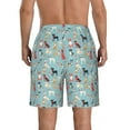 thumbnail image 3 of Bixox Men's Animal Dog printing Casual Classic Fit Short Summer Beach Shorts, 3 of 6