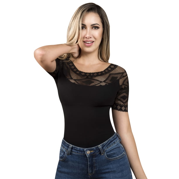 Pantyblusa Body Tanga Fajas Colombianas Reductoras Moldeadoras de Fiorella Shapewear 709B Fiorella Shapewear 709B