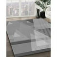thumbnail image 2 of Ahgly Company Indoor Square Patterned Dark Gray Area Rugs, 3' Square, 2 of 6