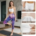 thumbnail image 7 of SCRAWLGOD Mermaid Scales Starry Sky Women's Capri Yoga Pants with Pockets Tummy Control Capri Yoga Leggings Lightweight Squat Proof High Waisted Legging for Workout Cycling, XXL, 7 of 7
