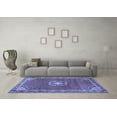 thumbnail image 3 of Ahgly Company Indoor Rectangle Medallion Blue Traditional Area Rugs, 2' x 3', 3 of 4