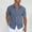 Navy, variant on COSFO Casual Mens Button Down Shirts Collared Striped Short Sleeve Tops with Pocket Regular Fit Shirts