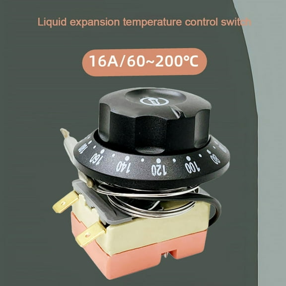 60-200° Electric Oven Knob Thermostat 250V Temperature Control Switch