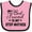 Pink and Black, variant on Inktastic My Best Friend is My Step Mother with Hearts Boys or Girls Baby Bib