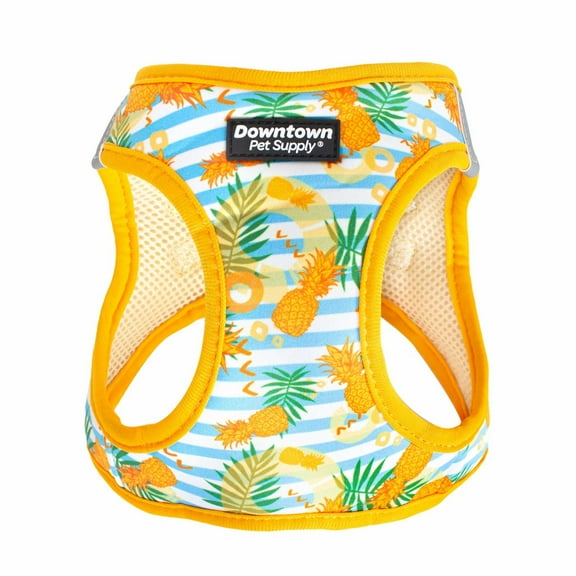 Downtown Pet Supply Step In Dog Harness For Small Dogs No Pull, Medium, Pineapple