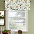thumbnail image 3 of Colorful Leaf Curtain Valances for Windows, Kitchen Valance Window Treatments Panel 2 Pack, Spring Vintage Botanical Summer Rod Pocket Short Curtains for Bathroom Bedroom 54 x 18 Inch, 3 of 8
