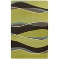 thumbnail image 1 of HomeRoots 353108 5 x 8 ft. Wool Lime & Mocha Area Rug, 1 of 1