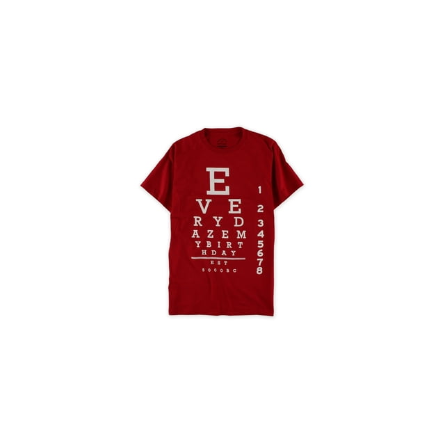 Camiseta gráfica para hombre Everydaze My Birthday color rojo grande