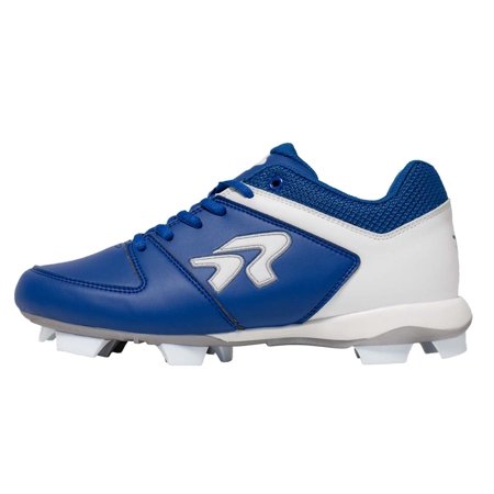 UPC: 0840238700439 | Ringor Flite Women s Softball Cleats Royal | White Size 9.5