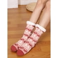 thumbnail image 2 of YouLoveIt 1 Pair Plush Slippers Carpet Socks Christmas Non-slip Elk Floor Socks Men Women's Fuzzy Slipper Socks Fleece Christmas Slipper Socks, 2 of 6