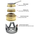 thumbnail image 4 of Réchaud Coupe-Vent Portable Mini-Alcool pour la Randonnée en Plein Air Camping, 4 of 5