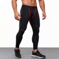 thumbnail image 4 of Compression Pants for Men Slim Fit Elastic Waist Trousers Stretchy Quick-Dry Leggings Base Layer Workout Running Sports Tights Gym Athleticwear, 4 of 5