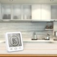 thumbnail image 2 of Reloj de baño, alarma digital LCD con reloj de ducha táctil a prueba de agua, humedad de temperatura, temporizador de cuenta regresiva, 3 métodos de montaje, alimentado por batería (con kaili Sencillez, 2 of 5