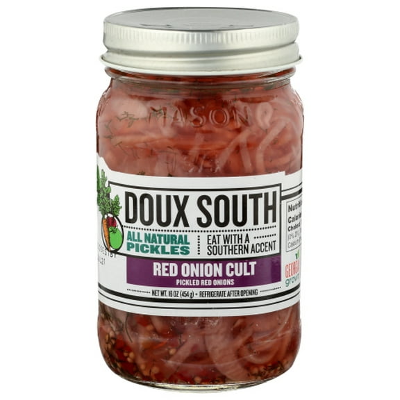 (Pack of 6) Doux South Relish Pickle Red Onion 16 Oz