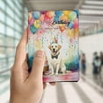 thumbnail image 4 of Happy Birthday to Labrador Retriever Kitten Party Balloons Cake Travel Passport Wallet Lab Dog Lover Gifts PU Leather Passport Holder Cover - 00027, 4 of 5