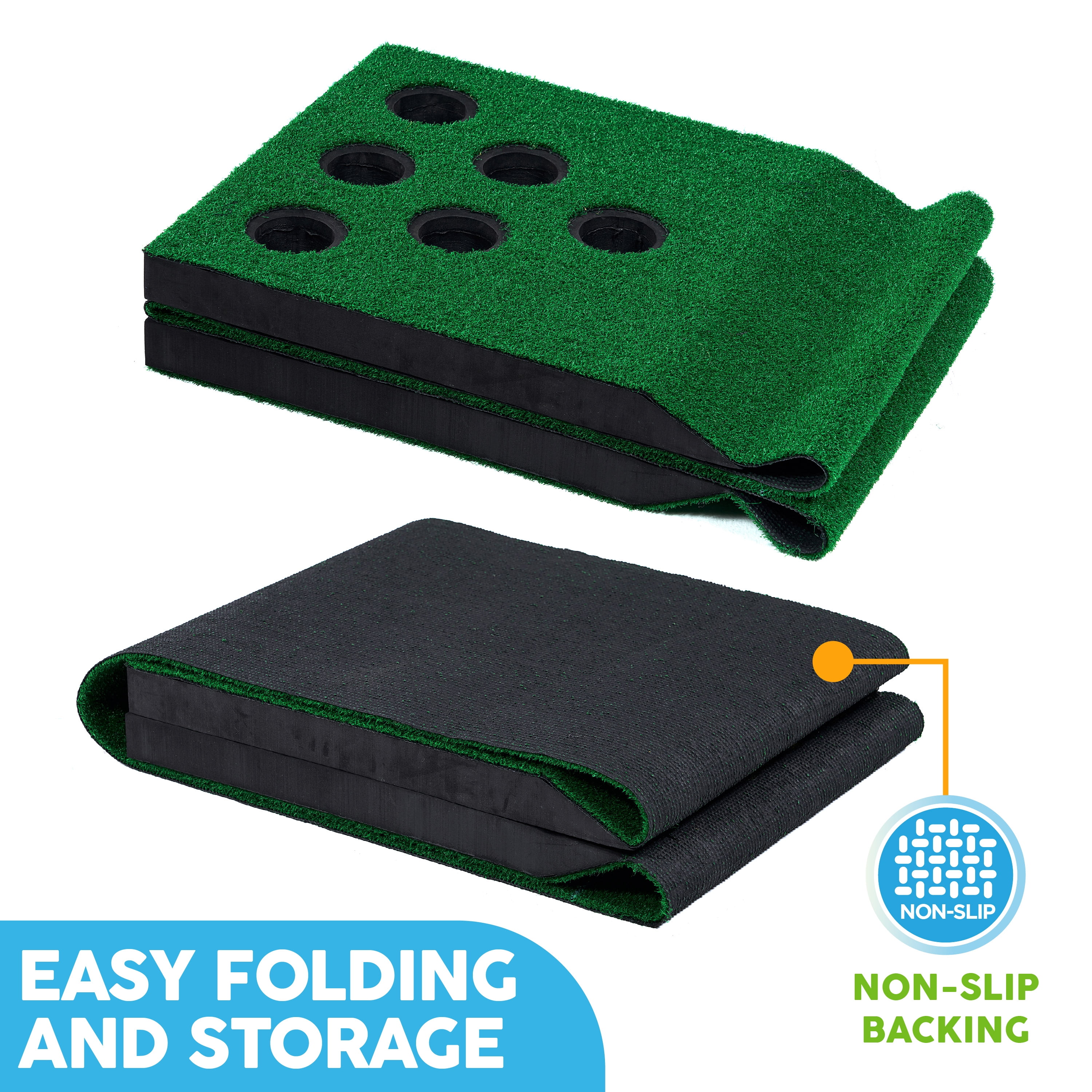 Golf Green Hitting and Putting Mat Game by Big Sky