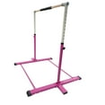 thumbnail image 4 of Iron Form Gymnastics Bar Horizontal Kip Bar for Gymnasts Junior Training Expandable Height, Heavy Duty Jungle Gym Exercise Bar for Children and Adults, Adjustable Height 3 to 5 FT Gymnastic Bar, PINK, 4 of 10