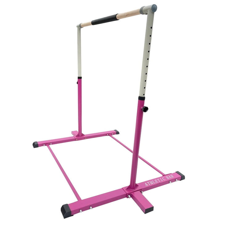 Kinderen Gymnastiek Bar Junior Training Gymnastiek Bar met Verstelbare Hoogte Opvouwbare Horizontale Bar voor Kinderen Thuis Blauw