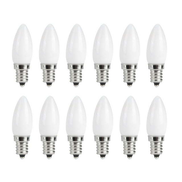 10 mini bombillas LED E12 tipo candelabro de 1,5 W CA para iluminación de hogar, coche, armario, hotel