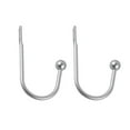 thumbnail image 2 of 1 Pair Of Hooks Brass Curtain Holdbacks 2 Pack Metal Curtain Tiebacks Wall Mounted Decorative Drapery Wall Hooks With Hardware Curtain Pull Back Hooks Window Side Holders For Drapes, 2 of 8