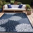 thumbnail image 4 of Beverly Rug Outdoor / Indoor Area Rugs Patio Porch Garden Carpet Navy / Blue 8'x10', 4 of 9