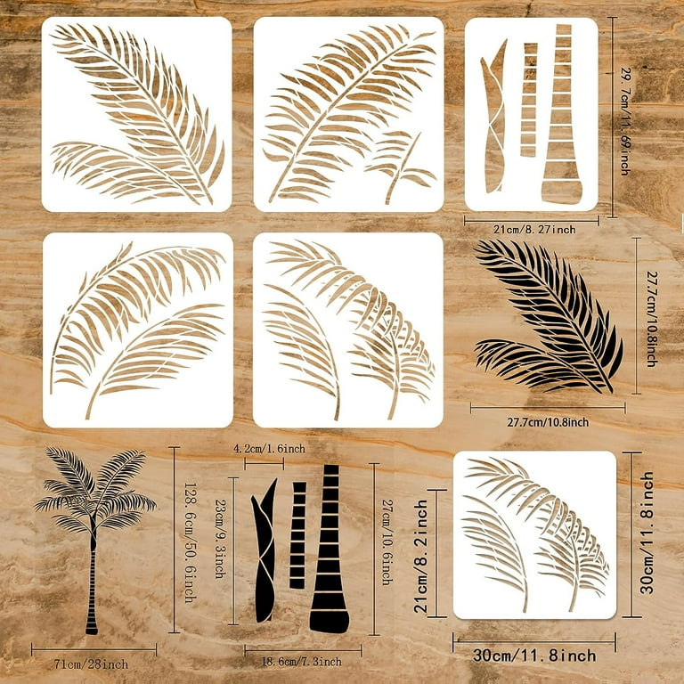 5PCS Palm Tree Painting Stencil 2 Size Hollow Out Overlay Painting Templates Reusable Big Palm Tree Leaves & Tree Trunk Drawing Stencils DIY Craft Decor for Wall Furniture Tiles - Walmart.com 5pcs-palm-tree-painting-stencil-2-size-hollow-out-overlay-painting-templates-reusable-big-palm-tree-leaves-tree-trunk-drawing-stencils-diy-craft-decor-for-wall-furniture-tiles-walmart-com