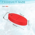 thumbnail image 2 of Uxcell 2 piezas de llavero flotante para navegación, llavero ovalado de espuma PU flotante, llaveros impermeables para exteriores, accesorios para deportes acuáticos, rojo/naranja, 2 of 7
