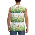 thumbnail image 4 of Balery Plants and Insects Men's Sleeveless Muscle Shirts Workout Tank Top, Moisture Wicking, Odor Protection-3X-Large, 4 of 8