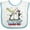 White and Blue, variant on Inktastic My Aunt Loves Me Penguin Boys or Girls Baby Bib