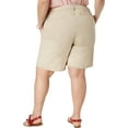 thumbnail image 2 of Tommy Hilfiger Womens Plus Hollywood Mid-Rise Business Khaki, Chino Shorts, 2 of 2