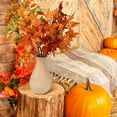 thumbnail image 5 of Coolmade 6Pcs Artificial Maple Leaves 23" Branches Fake Fall Maple Shrubs for Thanksgiving Christmas Festival Garland Decoration, 5 of 7