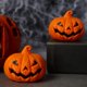 thumbnail image 2 of Nuevo Halloween calabaza linterna Festival atmósfera accesorios diablo expresión calabaza mesa lugar LED juguete para niños, 2 of 5