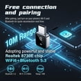 thumbnail image 4 of Mini Wireless CarPlay Adapter for Apple iPhone iOS 10+, No Delay & Plug & Play, Convert Wired to Wireless Carplay Dongle for 2026 Cars, USB-A/Type-C Port with Realtek 8730E Chip for iPhone6+, 4 of 7